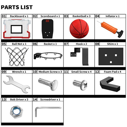 Outdoor / Indoor Mini Basketball Hoop for Kids