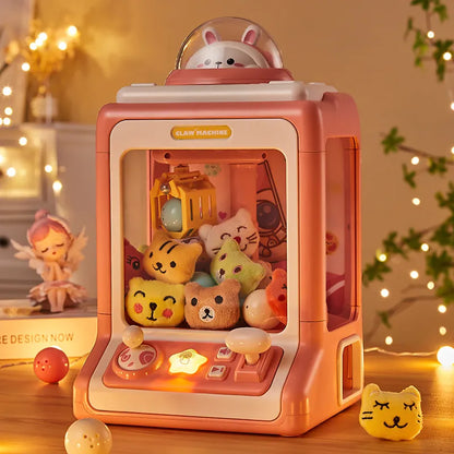 Toy Doll Machine for Kids Coin Operated with Light Music