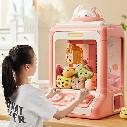 Toy Doll Machine for Kids Coin Operated with Light Music